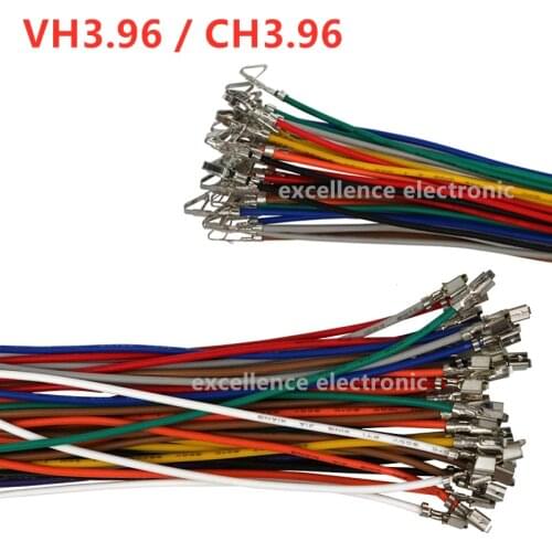 10PCS VH3.96 CH3.96 Terminal Line 22awg Color Connection Harness Single Crimp Terminal VH CH 3.96mm