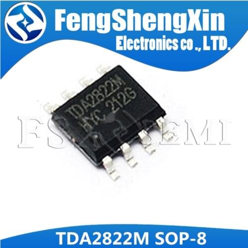 100pcs/lot TDA2822M TDA2822 3-6V SOP-8 DUAL LOW-VOLTAGE POWER AMPLIFIER IC