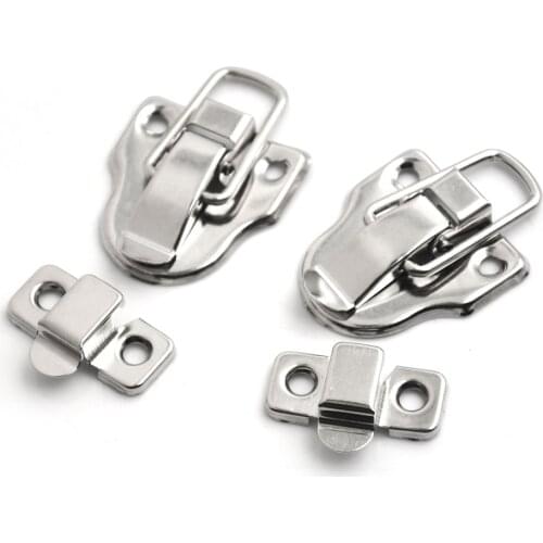 2Pcs Hardware Vintage Jewelry Wood Box Hasps Drawer Latches Decorative Suitcases Hasp Latch Buckle Clasp