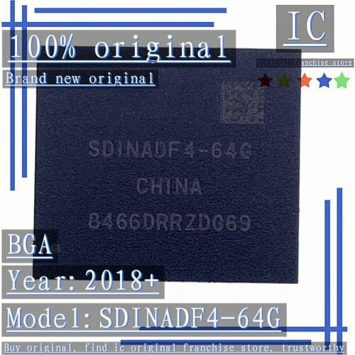 2018+100% Brand new original 1PCS-10PCS SDINADF4-64G BGA emmc 64G mobile phone hard disk storage IC