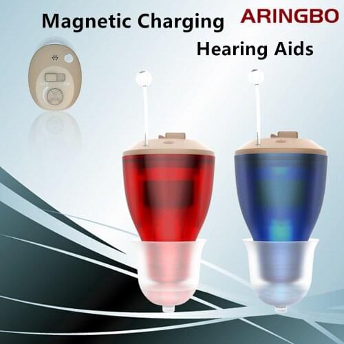 2021 New Rechargeable Hearing Aids Audifonos Adjustable Micro Wireless Mini Size Invisible Hearing Aid Ear Sound Amplifier