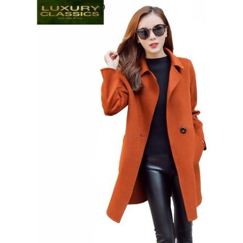 2021 Coat Slim Women Fit Autumn Jackets Long Ladies Coats Elegant Sweet Jacket Female Casual Clothes Manteau Femme LWL645