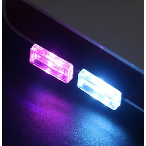 Automotive Interior Mini USB Ambient Light LED Modeling Light for Ford Focus Fusion Escort Kuga Ecosport Fiesta Falcon EDGE