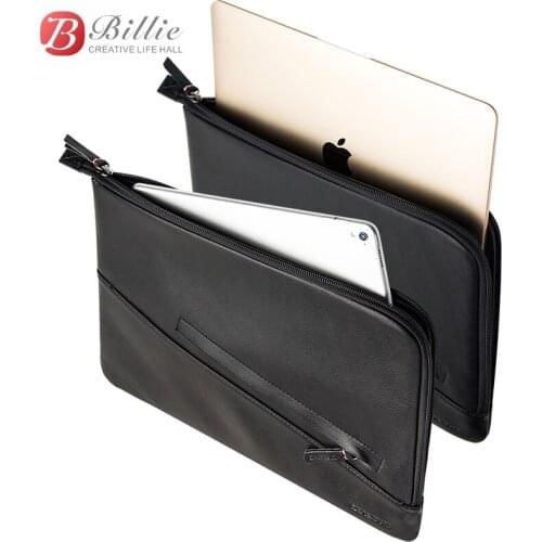Laptop Sleeve Pouch Case Bag For New Macbook Pro 13 inch Case Genuine Leather For macbook 13 A1706/A1708 Notebook Laptop Cover