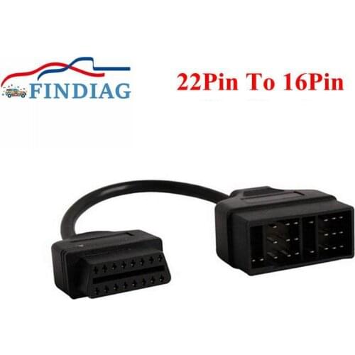 For Toyota Diagnostic Cable OBD Connector Superior 22-16PIN Auto Connector Tool 22PIN obs2 Cable Adapter to OBD2 17PIN To16Pin