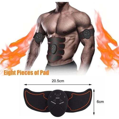 EMS Abdominal Muscle Stimulator Training Abdominal Trainer Exerciser Arm Stickers Abs Fitness Equipment Gear for Women Men