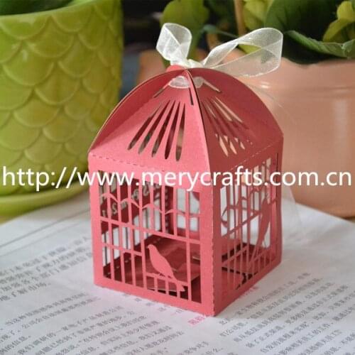 2017 Hot Pearl Paper Laser Cut Boxes Wedding Birdcage Candy Box Chocolate Box Wedding Favors