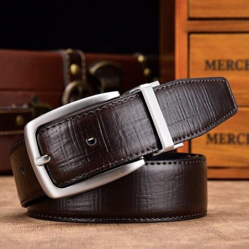 2021 Men Reversible Casual High Quality Belt Man Genuine Leather Belt Male Strap Luxury Trouser Jeans Dress Hongmioo Belt