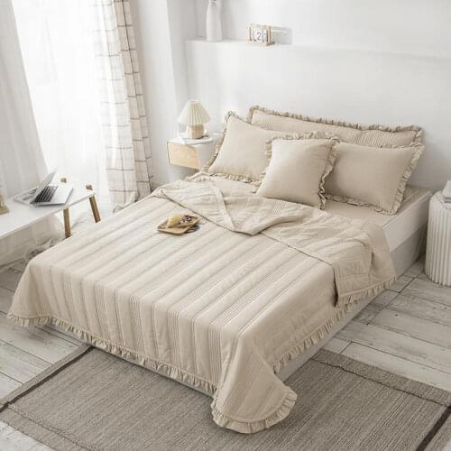 1Pc Bedspreads Queen Size Quilted Bed Cover for Mattress Green Comforter King Size Coverlet Bedspread(no pillowcase)