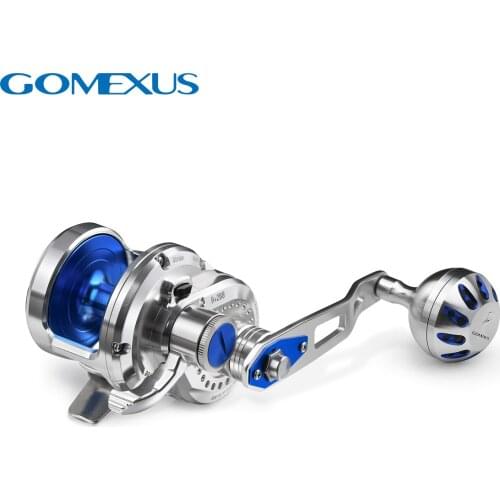 Gomexus Fishing Slow Jigging Pitch Reel Sea High Speed Narrow Spool 7.1:1 Sea Tournament Big Game 30KG Super Light Perfect