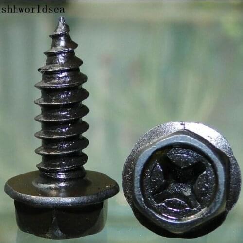 Shhworldsea 100pcs bolts car clips and fastener Tapping screw for nissan