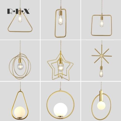 Nordic hanglamp pendant lights crystal restaurant LED pendant lights luminaire industrial lamp