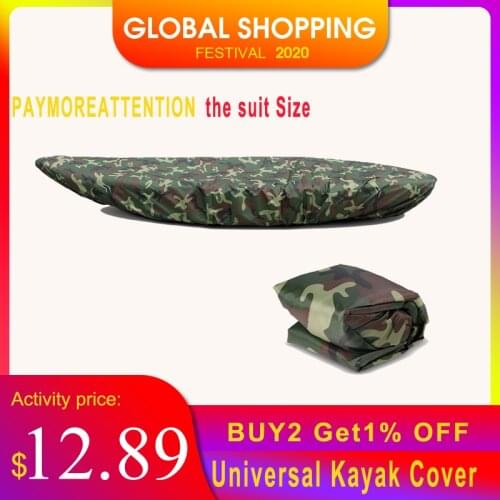 Universal Kayak Cover Canoe Boat Waterproof UV Resistant Dust Professional Storage Cover Shield Kayak Boat Canoe Storage Cover