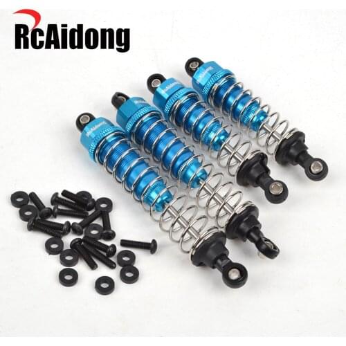 Aluminium Front Rear Shocks Damper for RC 1/10 Tamiya TT-02B Buggy Chassis Upgrades Parts - Blue