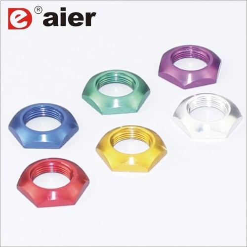 20PCS colorful aluminum nut for 3PDT stomp pedal footswitch only for PBS-24 switch