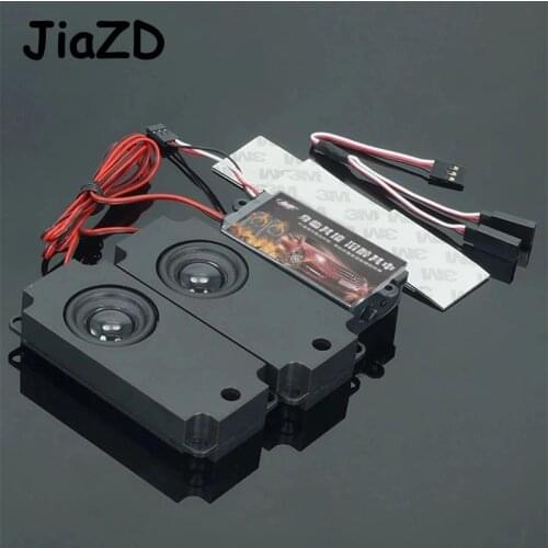2019 2 Speakers Motor Sound Simulator 10 Sound Effect Two Speakers Accelerator Linkage Engine Sound Group for 1/10 RC Crawler W2