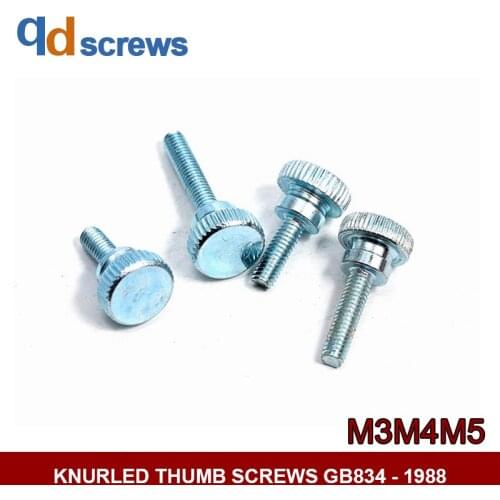 4.8 M3M4M5 Hand-twisted double-step screw Knurled Thumb Screws GB834 - 1988