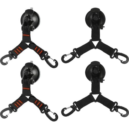 4 Pack Camping Tent Suction Cup Anchor Hook Double Hooks Heavy Duty For Outdoor Tarp Car Awning Accessory