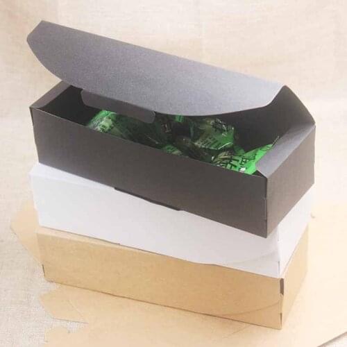 5pcs box DIY cute Kraft/black /white Paper Gift Box For Wedding Favors Birthday Party Candy Cookies Christmas gift Box