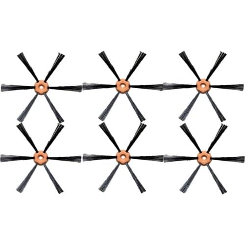 6pcs/set Original Side Brushes Cleaning Brush for Konka KC_VS66/VS39 Sweeping Robot Accessories