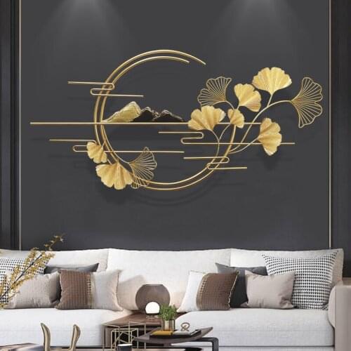Room decoration accessories Metal aesthetic room decor Creative sofa living room TV background wall decoration modern Home decor