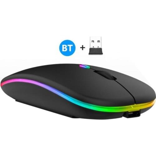 Wireless Mouse Sensitive Low Noise Ultra-thin Portable 2.4G Bluetooth Dual-mode Mouse for Office