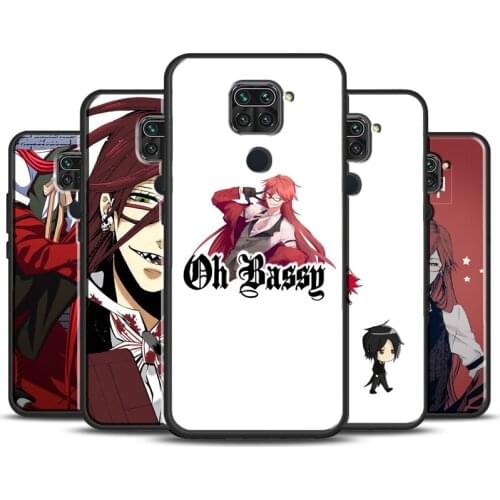 Grell Sutcliff Black Butler Case For Xiaomi Redmi Note 9 8 Pro 9S 8T 7 Cover For Redmi 9 9A 9C 7A 8A K30 Ultra 10X