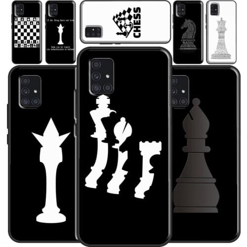 King Chess Case For Samsung A12 A32 A42 A52 A72 A02S A20S A30 A40 A50 A70 A21S A20e A31 A41 A51 A71