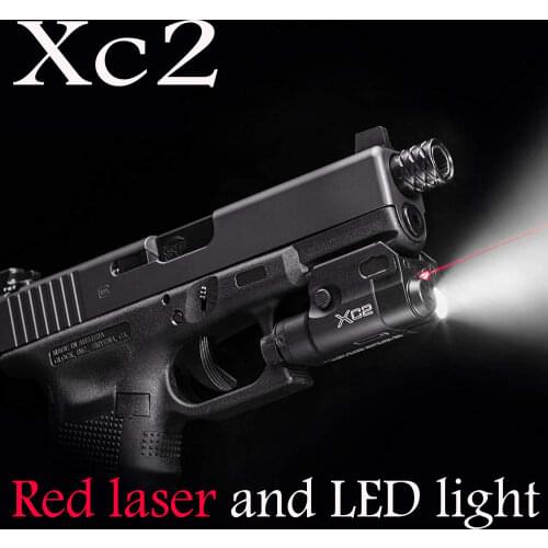 SF High Lumen XC1 and XC2 Red dot Laser Light Compact Pistol Flashlight 20mm Tactical LED MINI White Light Airsoft Used