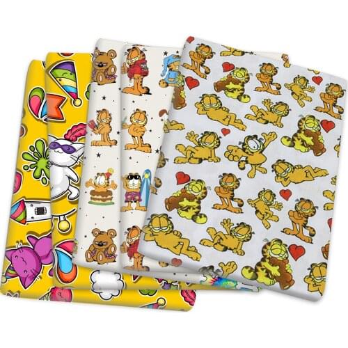 Cartoon Patchwork Printed Polyester Cotton Fabric For Tissue Sewing Quilting Fabrics Needlework Material DIY Handmade,c15826