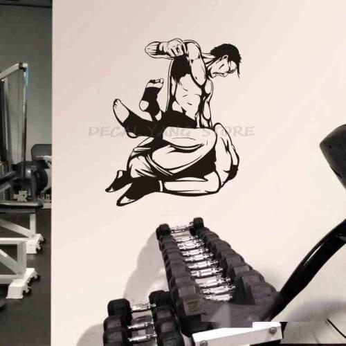 MMA Club Sticker Boxer Kickboxing Car Decal Free Combat Vinyl Striker Wall Decor Mixed Martial Arts Club Decals 1555