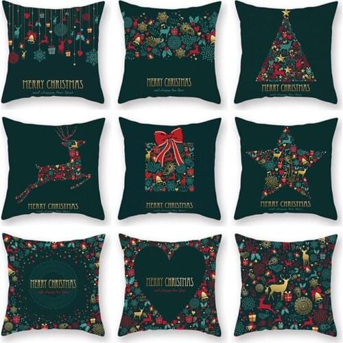 Taoup Green Merry Christmas Pillowcase Xmas Accessories Elf Christmas Decors for Home Noel 2021 New Year Gifts Presents Santa