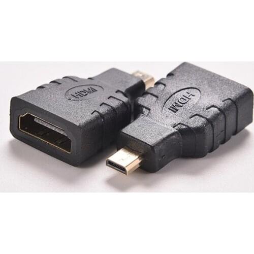 1pcs Micro HDMI-compatible(Type D) Male to (Type A) Female Adapter Connector For DVs / Cameras / Game Consoles to your HDTV