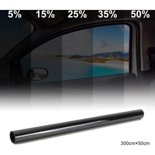 Dark Black Car Window Tint Film Glass 5%-50% Roll Summer Car Auto House Windows Glass Tinting Solar Protection