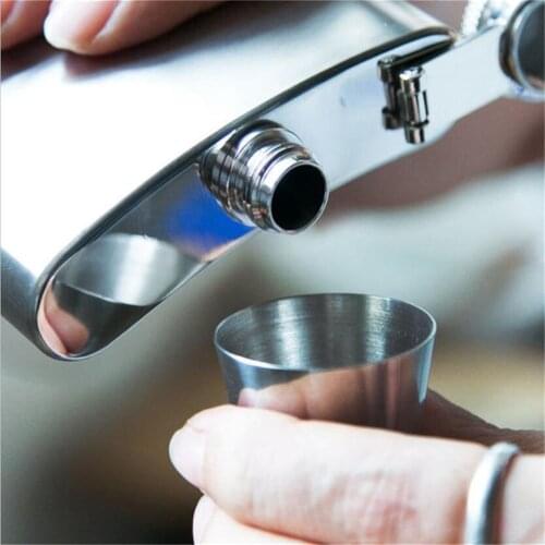 Stainless Steel Shot Cups Portable Mini 30ml Silver Wine Drinking Shot Glass Barware Cup Stainless Steel Beer Wine Cups Polished