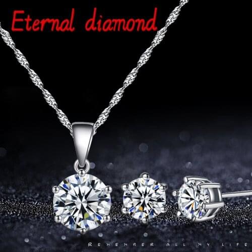 Earing And Necklace Set For Women Classic Jewelry Pendant Designer Luxury Chain Necklaces 2020 Statement Ketting Mujer Gift 19Dc
