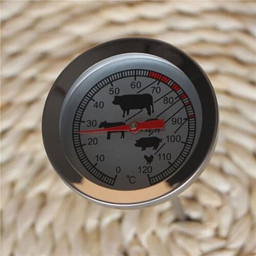 Food Meat Temperature Stand Up Dial Oven Thermometer Stainless Steel Gauge Oven Thermometer Measuring Thermometer Baking Tools