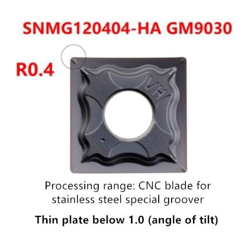 10PCS SNMG120404 HA HS HG GM9030 GM325 GM9080 GN1 CNC Lathe Turning Tools Carbide Inserts SNMG12 Cutter Cutting Blades