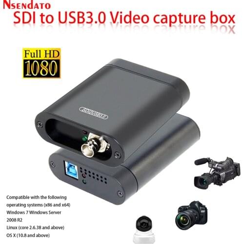 USB3.0 60FPS SDI Video Capture Card SDI to USB 3.0 2.0 Video Recording Box adapter Dongle Game Live Streaming Broadcast for OBS