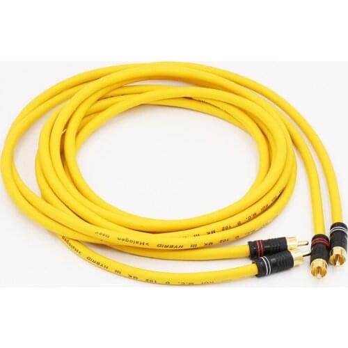 High Quality HiFi cable pair Hifi Audio D102mkiii Silver Plated Rca Cable , RCA plug connector cable audio cable