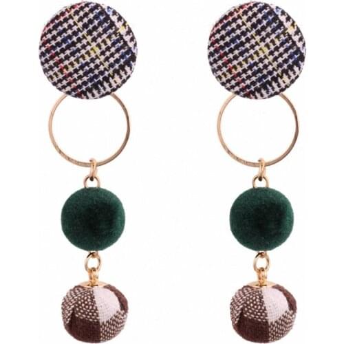 TONGKWOK Bohemia Dangle Earrings For Women Fashion Exaggeration Circle Earrings Jewelry #129154