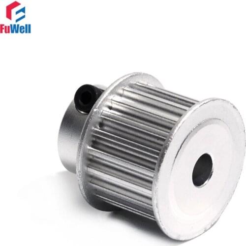 HTD5M 15T Timing Pulley Clamp Type 21mm Belt Width 15Teeth Transmission Belt Pulleys 5/6/6.35mm Synchronous Gear Pulley
