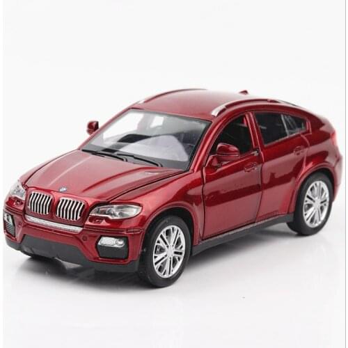 1: 32 simulation alloy car model X6 car sound and light return force car SUV childrens toy birthday gift