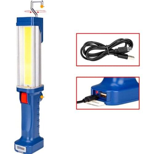 1000LM COB XPE LED Spotlight Handheld Flashlight 4000mAh USB Rechargeable Work Bar Light Inspection Lamp,Hunting Strobe Light