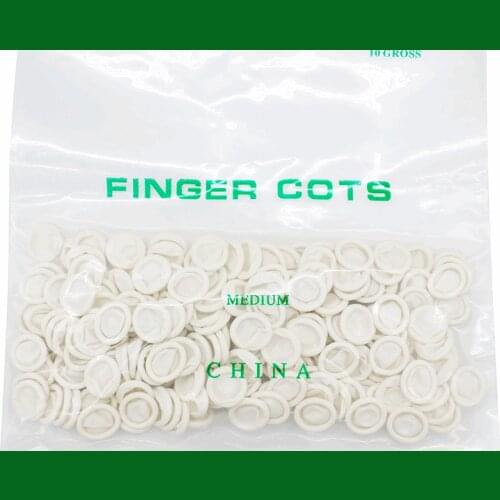 150g/bag Nail Drawing Polish Decoration Tool Finger Cots Art Latex Fingertips Protective White Small Rubber Gloves Cover