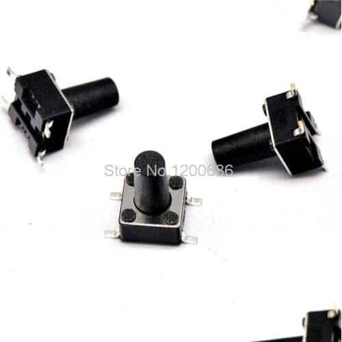 6 * 6 * 10MM touch switch patch 4 feet micro switch / button switch