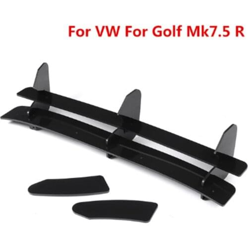 ABS Car Rear Bumper Lip Diffuser & Rear Side Splitters Distributor Protection Spoiler For Volkswagen VW GOLF Golf MK 7.5 R