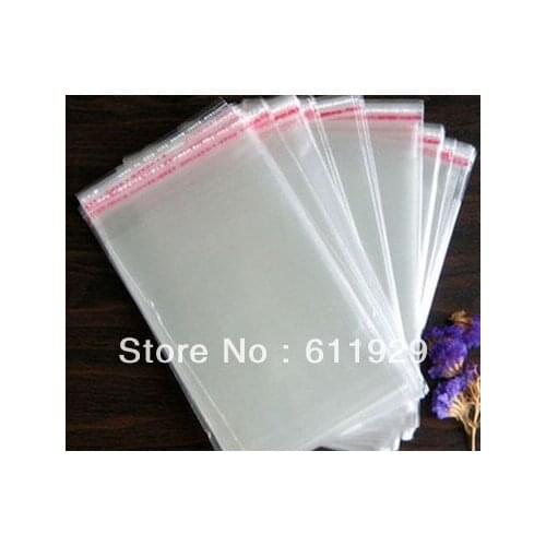 Free shipping wholesales gift packing plastic bags 8x14cm1000pcs/lot/self adhesive seal bags/transparent water-proof bags