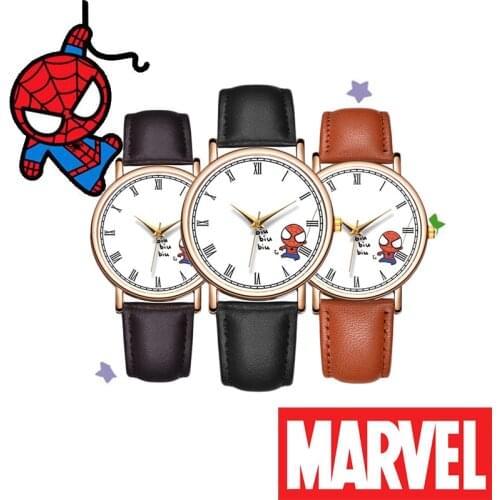 Disney Marvel Spider-Man Childrens Watch Cartoon anime movie characters Analog Quartz Watch aldult kids Watch Birthday Gifts