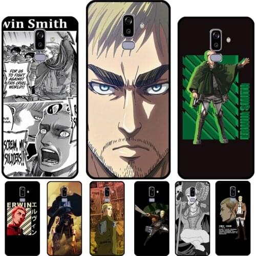 Erwin Smith Attack on Titan Case For Samsung Galaxy A5 A3 2017 J7 J5 J1 J3 2016 A6 A8 J6 J4 Plus J8 A7 A9 2018 Cover